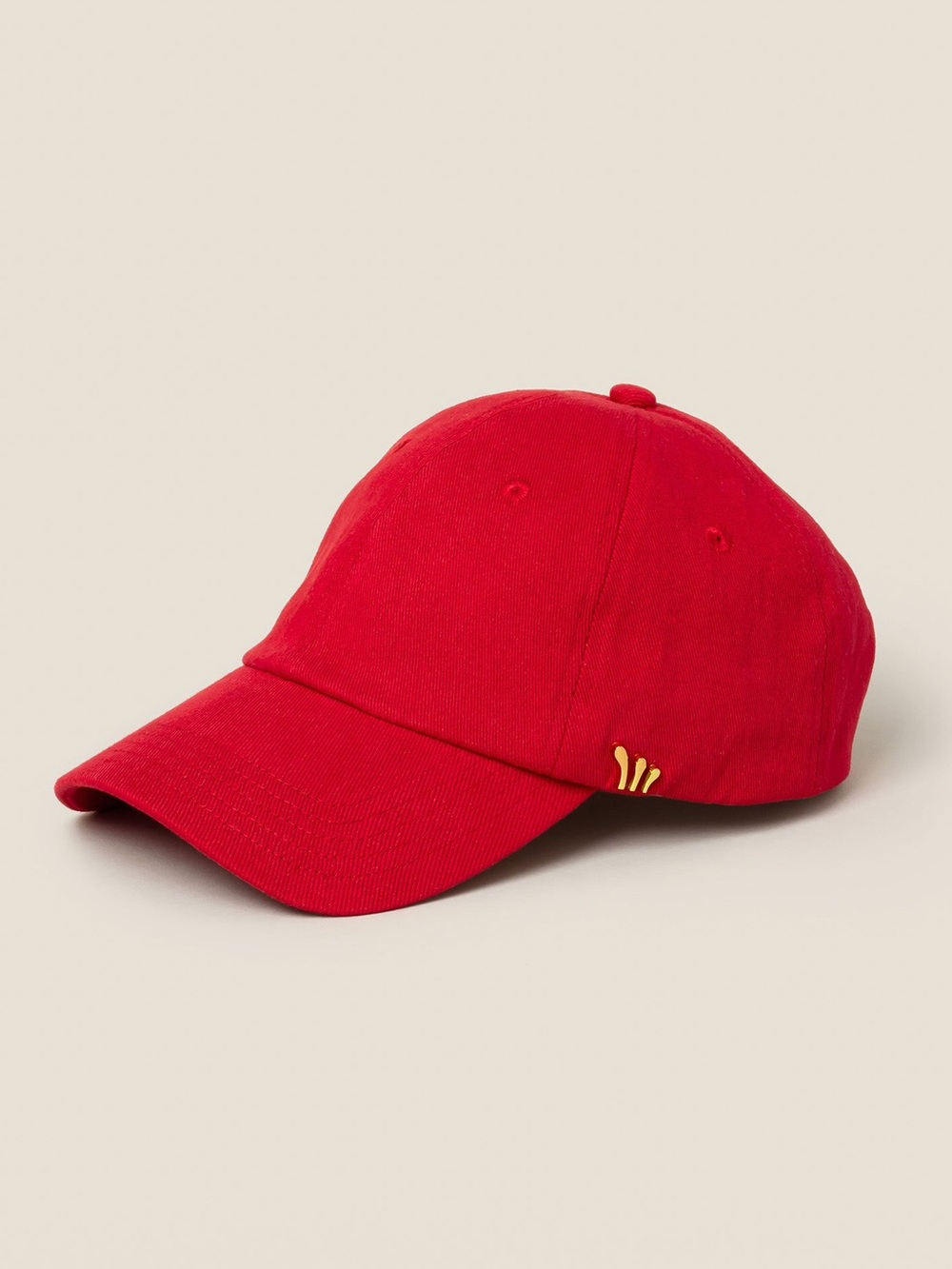 CHORD Organic Cotton Stretch Twill Baseball Cap in Cherry